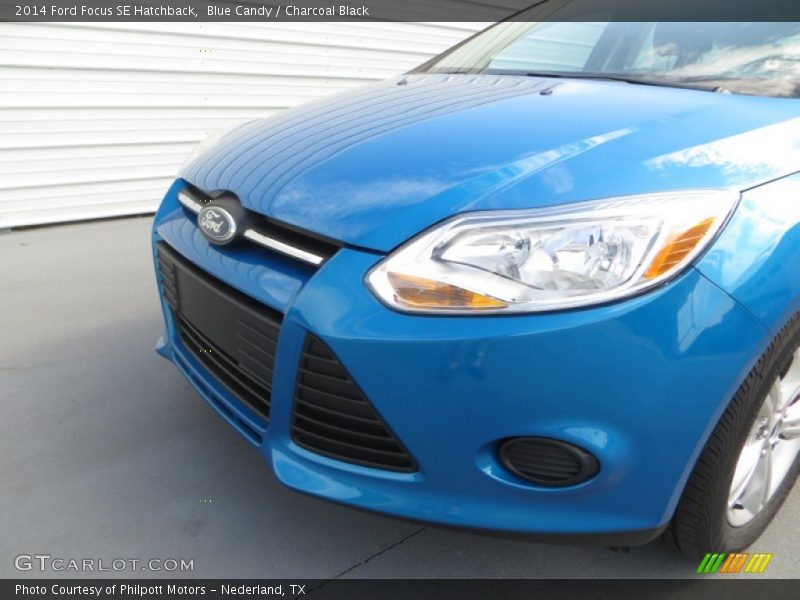 Blue Candy / Charcoal Black 2014 Ford Focus SE Hatchback