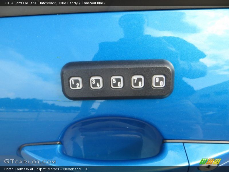 Blue Candy / Charcoal Black 2014 Ford Focus SE Hatchback