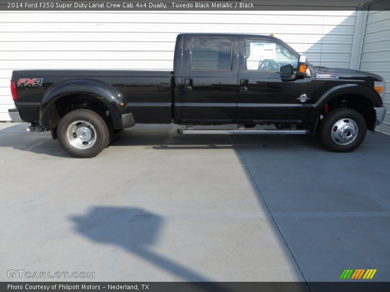  2014 F350 Super Duty Lariat Crew Cab 4x4 Dually Tuxedo Black Metallic
