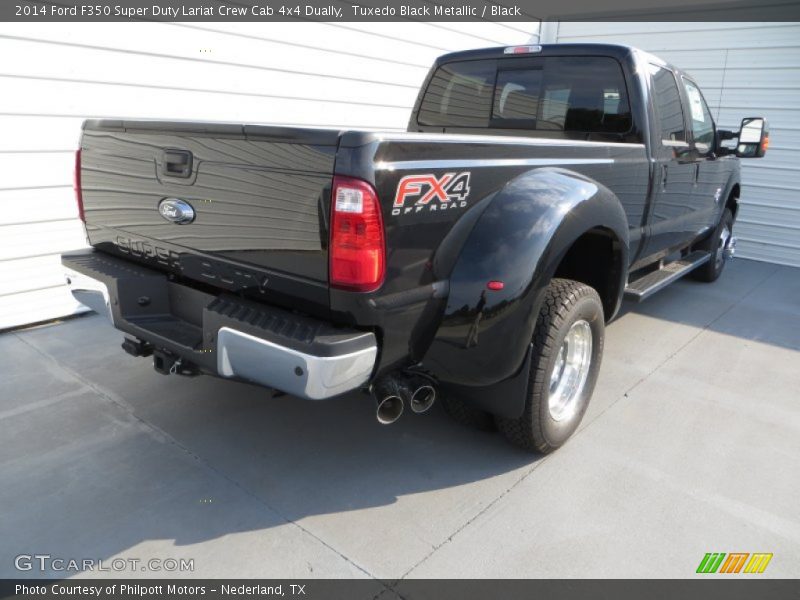 Tuxedo Black Metallic / Black 2014 Ford F350 Super Duty Lariat Crew Cab 4x4 Dually