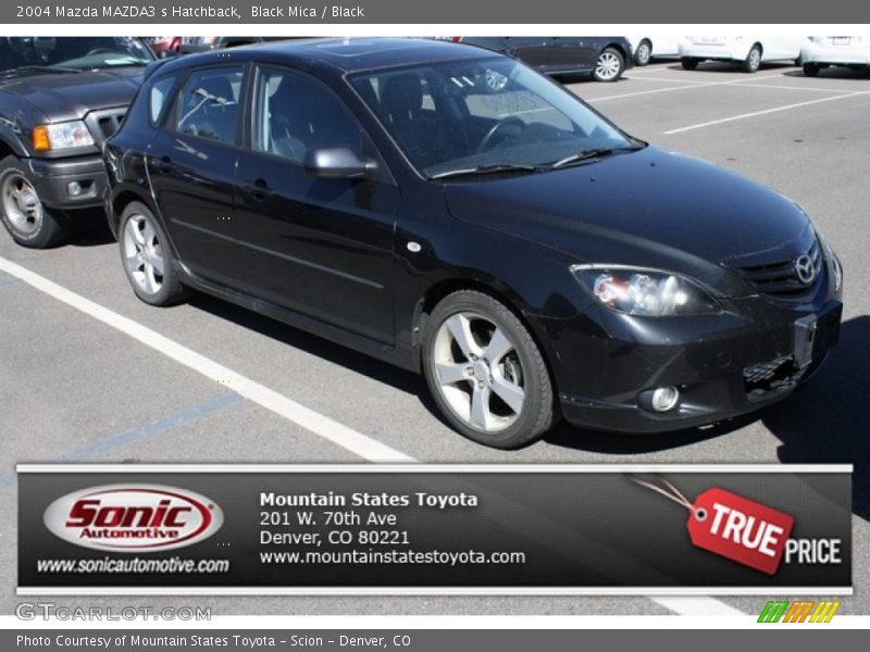 Black Mica / Black 2004 Mazda MAZDA3 s Hatchback