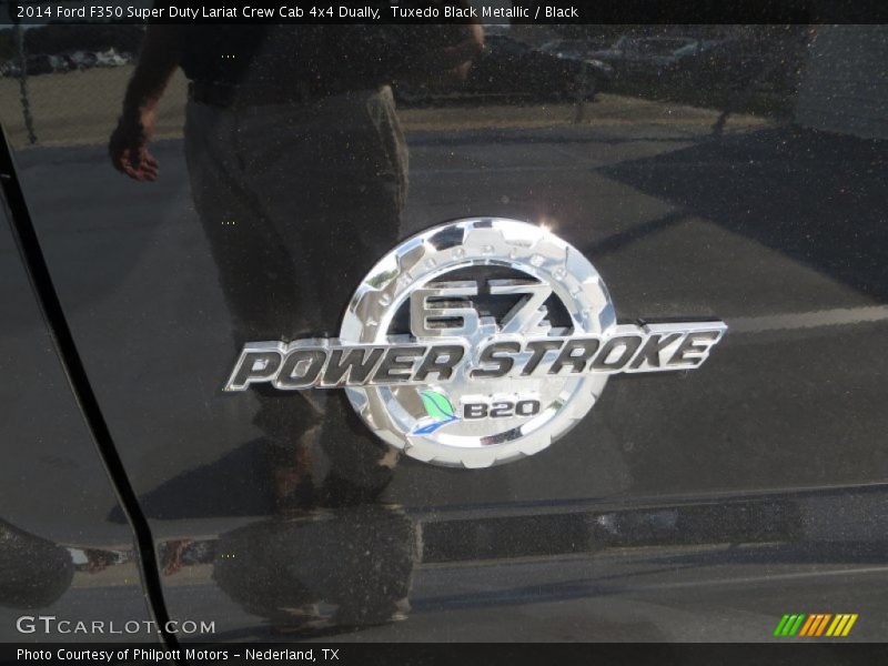 Tuxedo Black Metallic / Black 2014 Ford F350 Super Duty Lariat Crew Cab 4x4 Dually