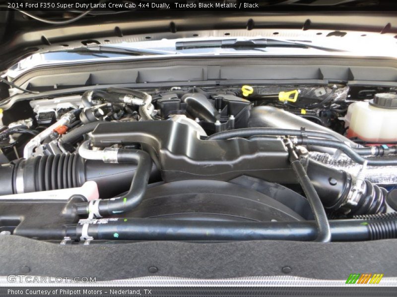Tuxedo Black Metallic / Black 2014 Ford F350 Super Duty Lariat Crew Cab 4x4 Dually