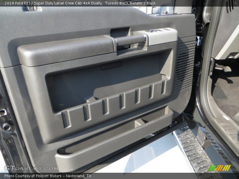 Tuxedo Black Metallic / Black 2014 Ford F350 Super Duty Lariat Crew Cab 4x4 Dually