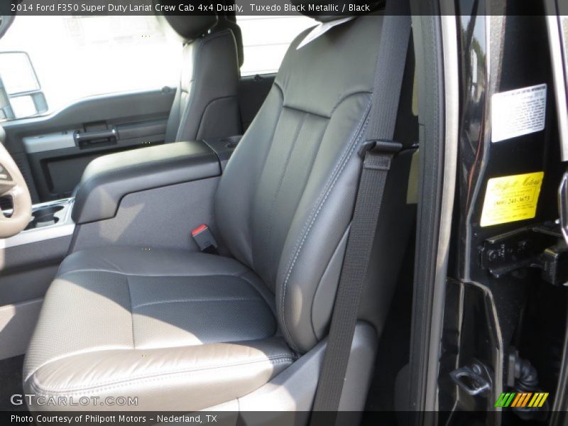  2014 F350 Super Duty Lariat Crew Cab 4x4 Dually Black Interior