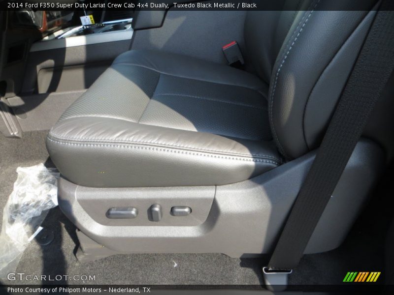 Tuxedo Black Metallic / Black 2014 Ford F350 Super Duty Lariat Crew Cab 4x4 Dually