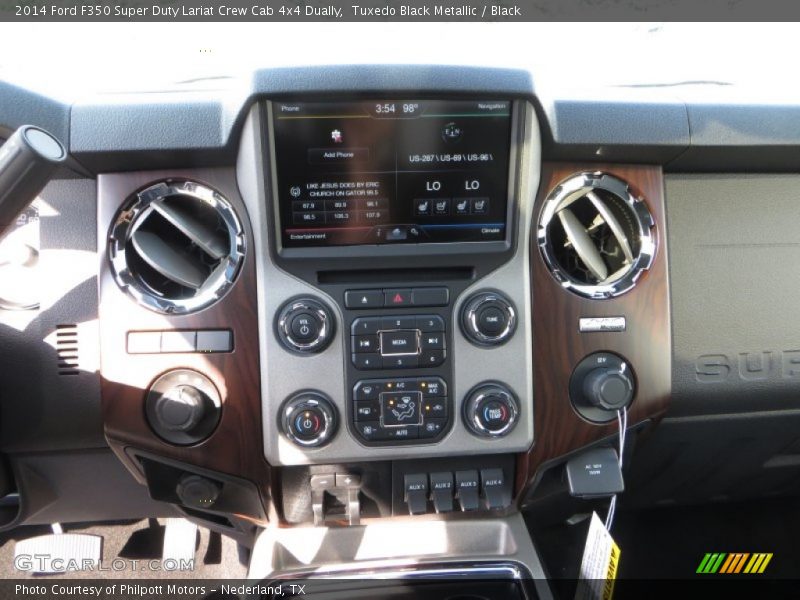Tuxedo Black Metallic / Black 2014 Ford F350 Super Duty Lariat Crew Cab 4x4 Dually