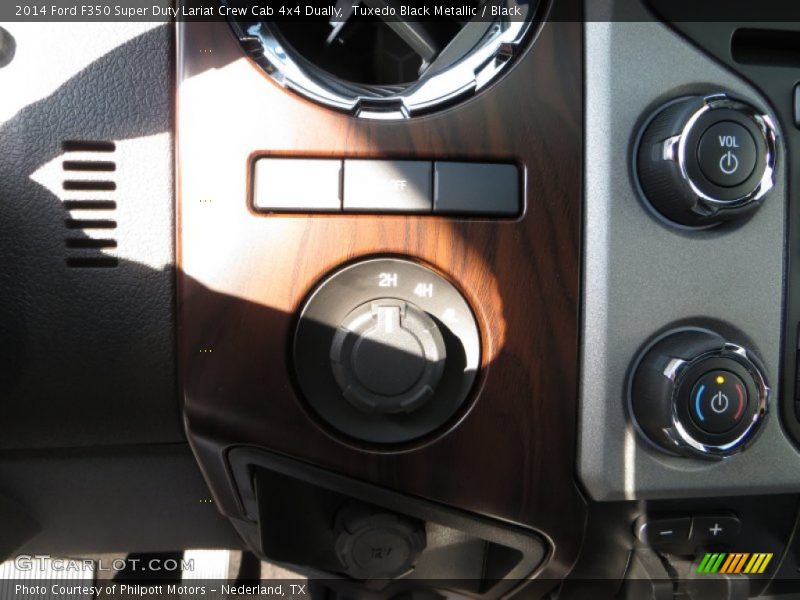 Tuxedo Black Metallic / Black 2014 Ford F350 Super Duty Lariat Crew Cab 4x4 Dually