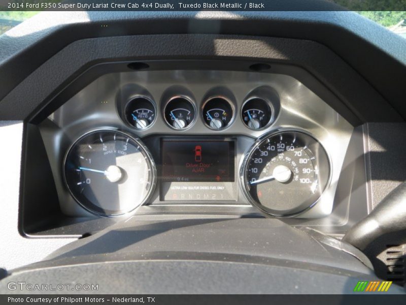 Tuxedo Black Metallic / Black 2014 Ford F350 Super Duty Lariat Crew Cab 4x4 Dually