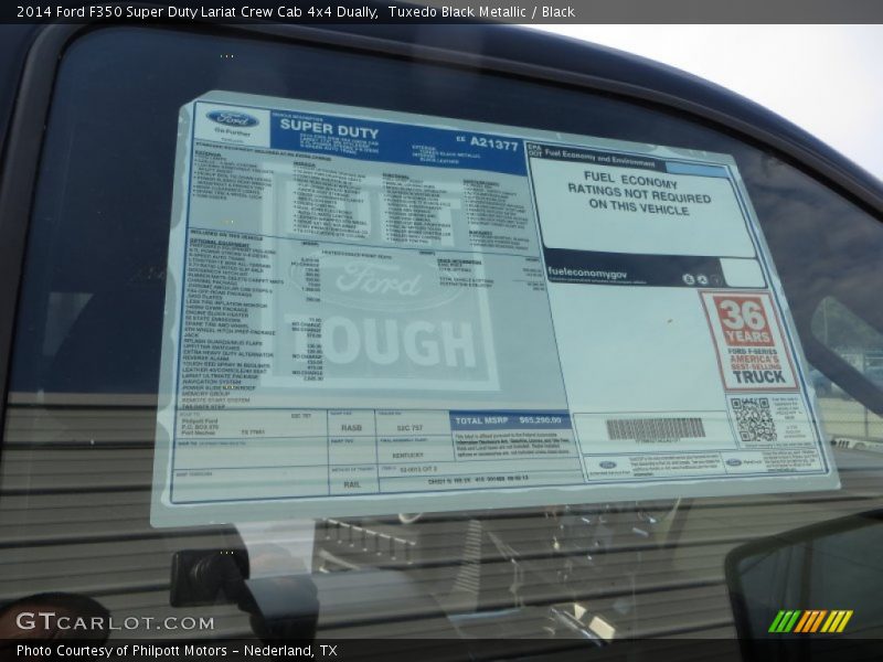 Tuxedo Black Metallic / Black 2014 Ford F350 Super Duty Lariat Crew Cab 4x4 Dually