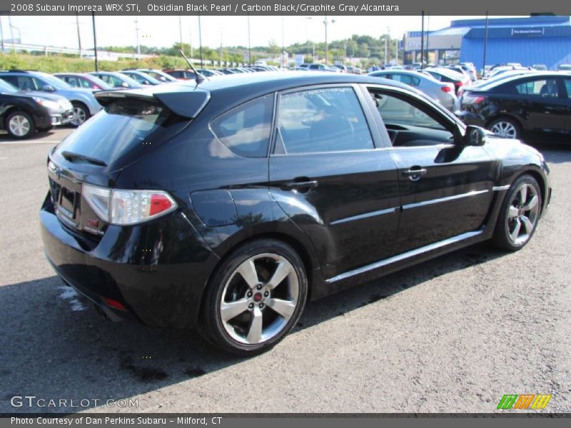 Obsidian Black Pearl / Carbon Black/Graphite Gray Alcantara 2008 Subaru Impreza WRX STi