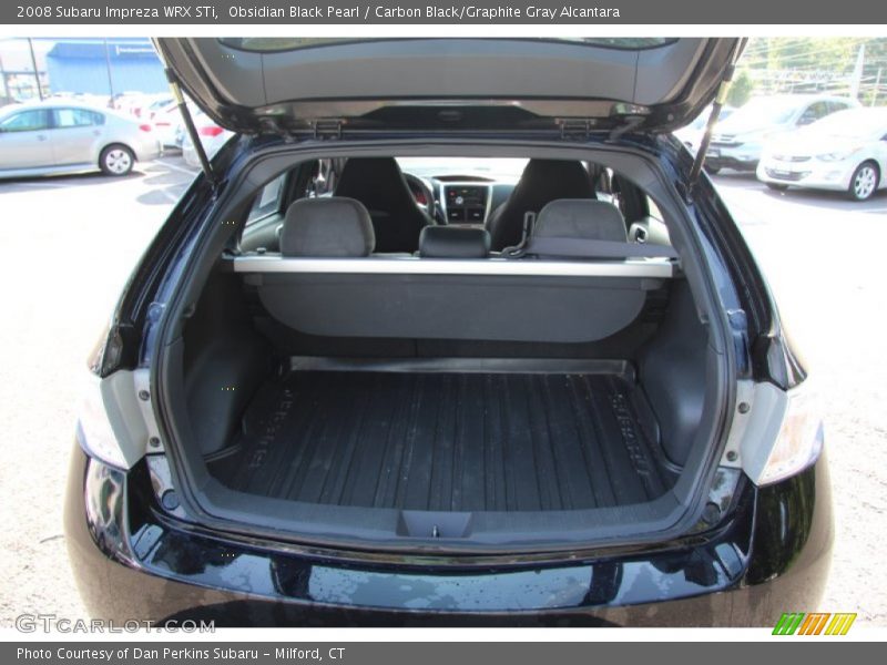 Obsidian Black Pearl / Carbon Black/Graphite Gray Alcantara 2008 Subaru Impreza WRX STi