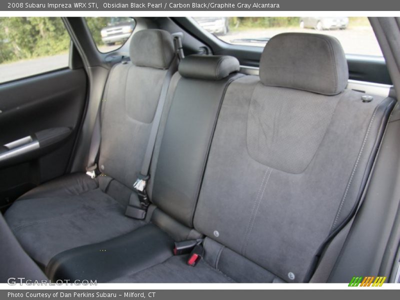 Obsidian Black Pearl / Carbon Black/Graphite Gray Alcantara 2008 Subaru Impreza WRX STi