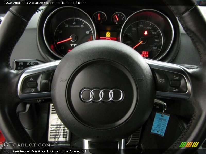 Brilliant Red / Black 2008 Audi TT 3.2 quattro Coupe
