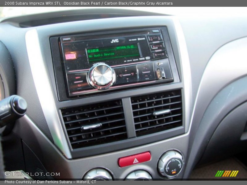 Obsidian Black Pearl / Carbon Black/Graphite Gray Alcantara 2008 Subaru Impreza WRX STi