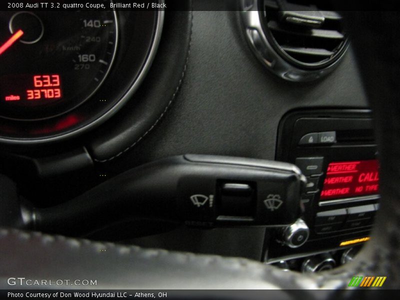Brilliant Red / Black 2008 Audi TT 3.2 quattro Coupe