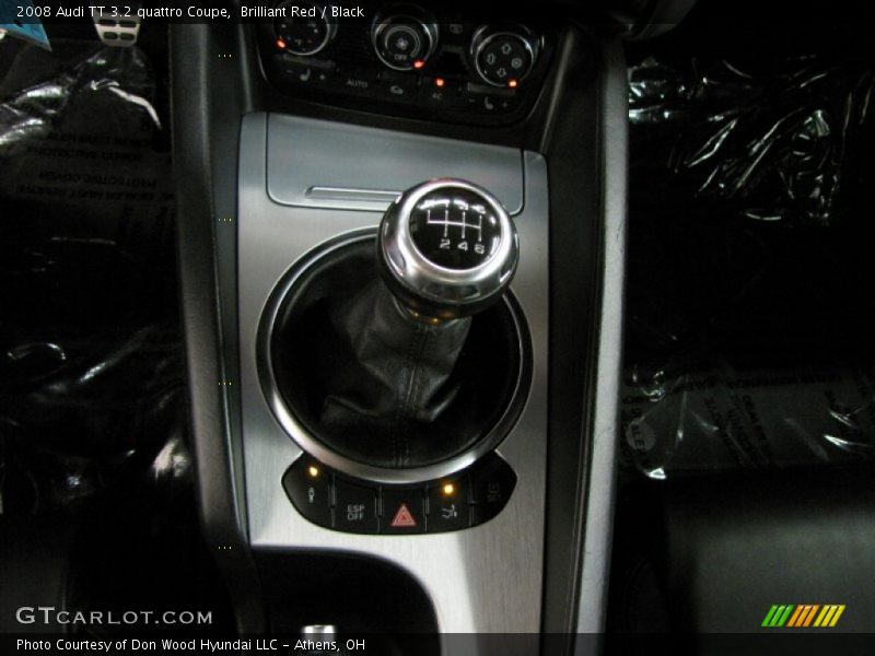 Brilliant Red / Black 2008 Audi TT 3.2 quattro Coupe