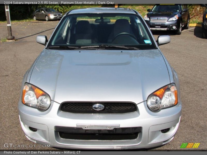 Platinum Silver Metallic / Dark Gray 2004 Subaru Impreza 2.5 RS Sedan