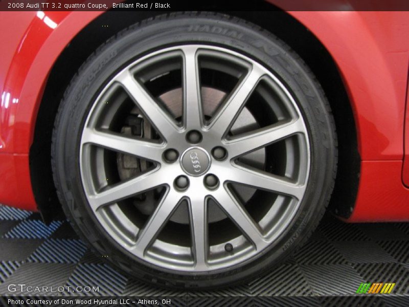 Brilliant Red / Black 2008 Audi TT 3.2 quattro Coupe