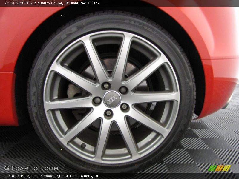 Brilliant Red / Black 2008 Audi TT 3.2 quattro Coupe