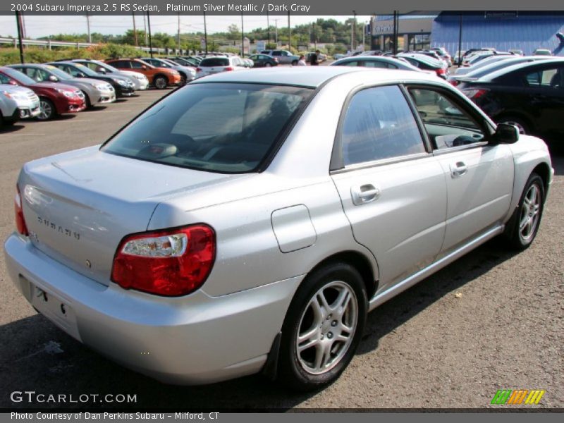 Platinum Silver Metallic / Dark Gray 2004 Subaru Impreza 2.5 RS Sedan