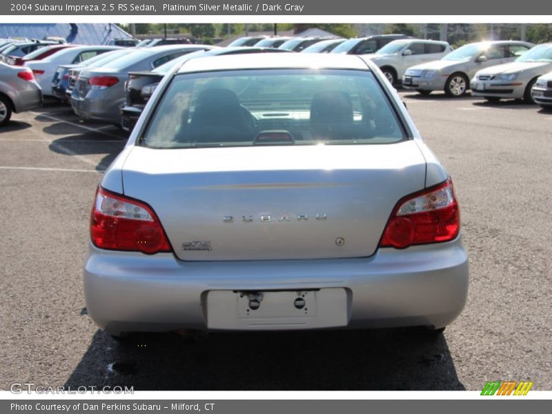 Platinum Silver Metallic / Dark Gray 2004 Subaru Impreza 2.5 RS Sedan