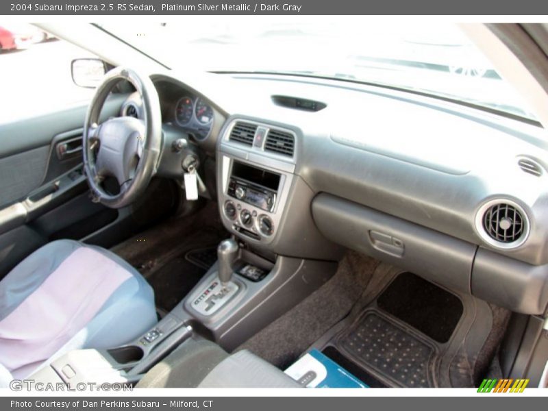 Platinum Silver Metallic / Dark Gray 2004 Subaru Impreza 2.5 RS Sedan