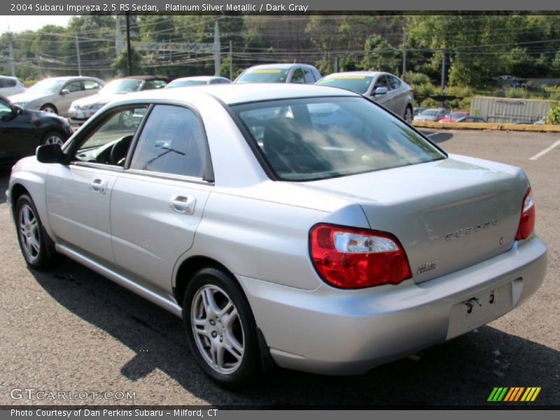 Platinum Silver Metallic / Dark Gray 2004 Subaru Impreza 2.5 RS Sedan
