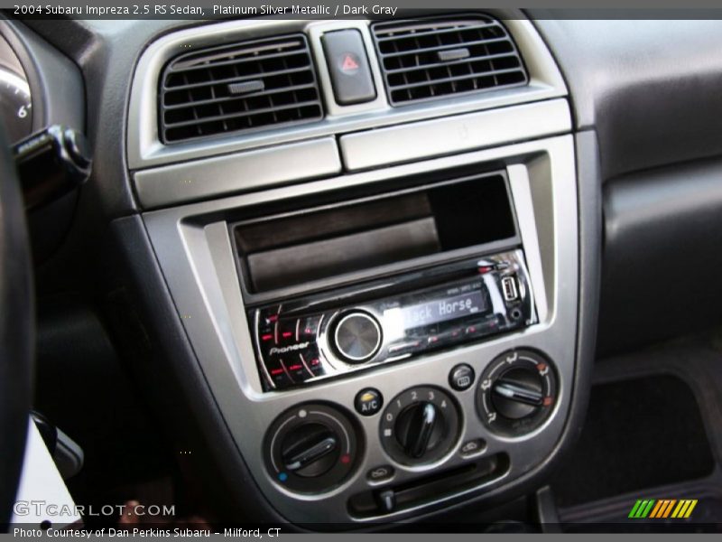 Platinum Silver Metallic / Dark Gray 2004 Subaru Impreza 2.5 RS Sedan