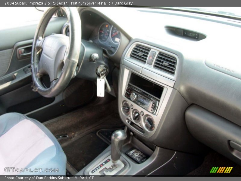 Platinum Silver Metallic / Dark Gray 2004 Subaru Impreza 2.5 RS Sedan