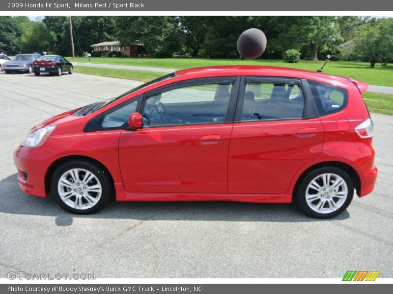Milano Red / Sport Black 2009 Honda Fit Sport