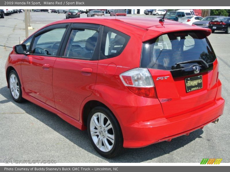 Milano Red / Sport Black 2009 Honda Fit Sport