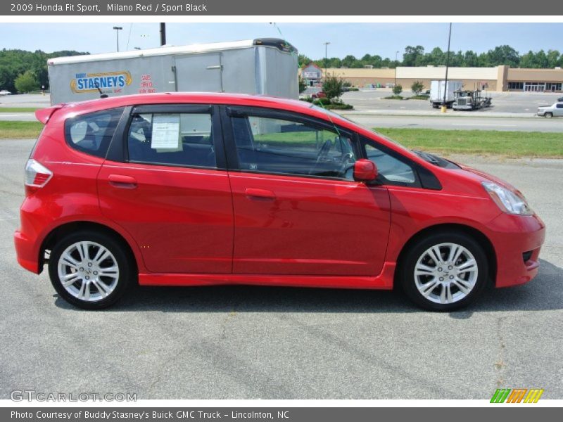 Milano Red / Sport Black 2009 Honda Fit Sport