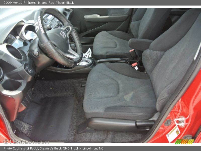 Milano Red / Sport Black 2009 Honda Fit Sport