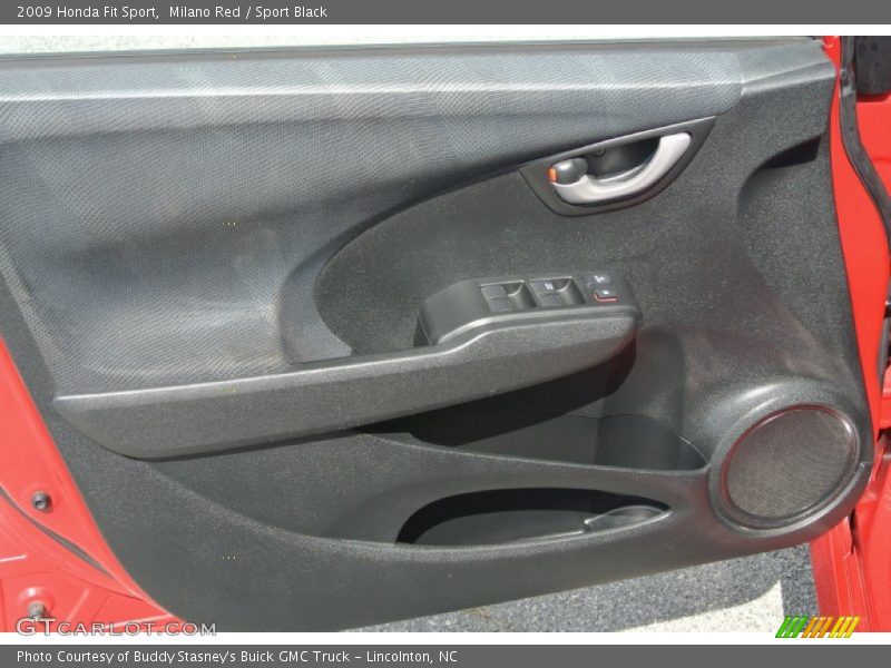 Milano Red / Sport Black 2009 Honda Fit Sport