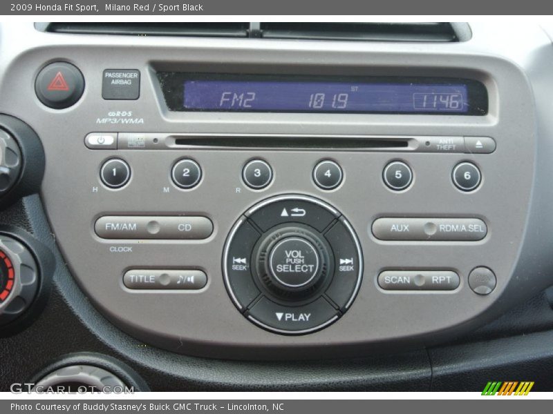 Milano Red / Sport Black 2009 Honda Fit Sport