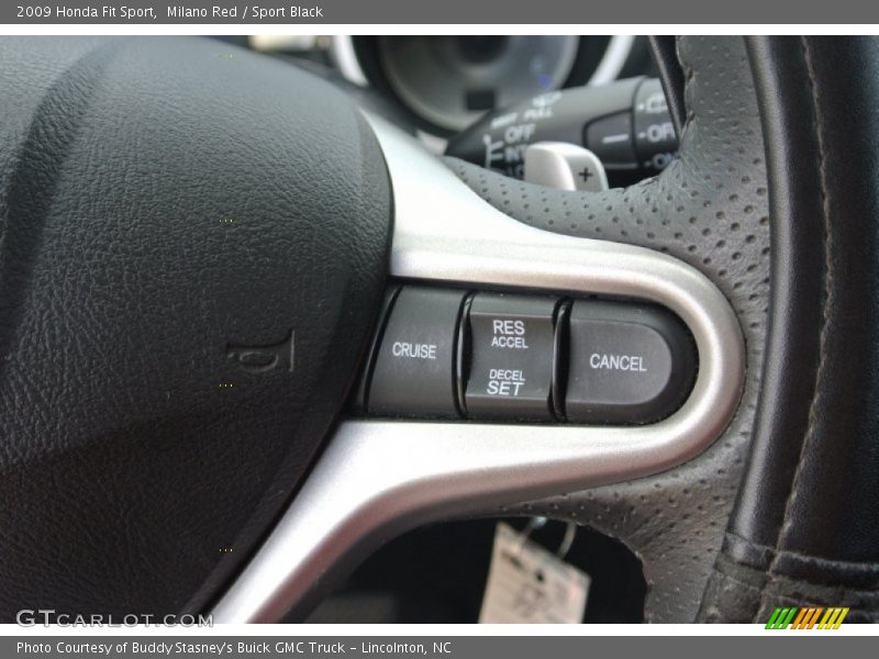Milano Red / Sport Black 2009 Honda Fit Sport