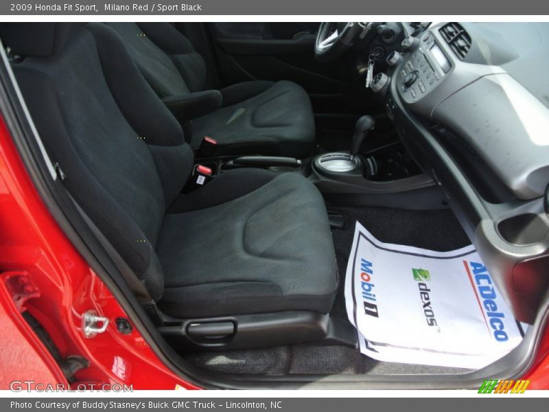 Milano Red / Sport Black 2009 Honda Fit Sport