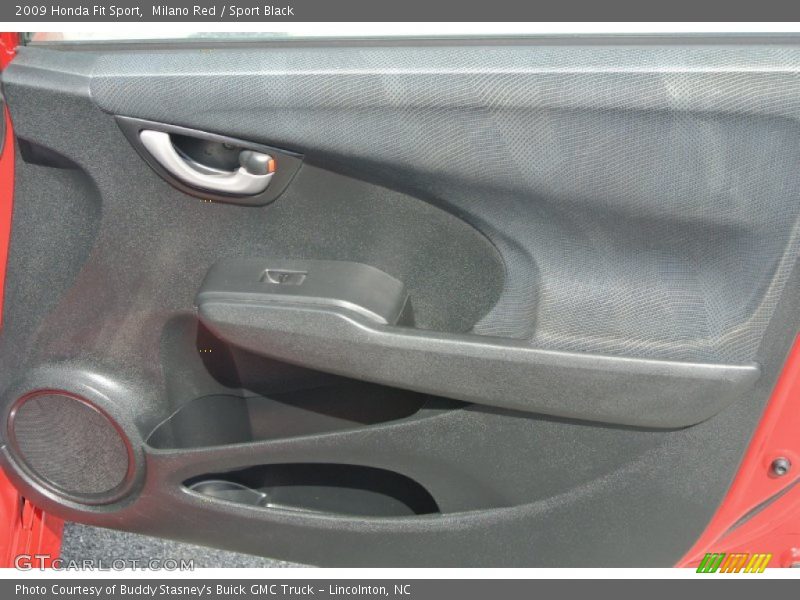 Milano Red / Sport Black 2009 Honda Fit Sport