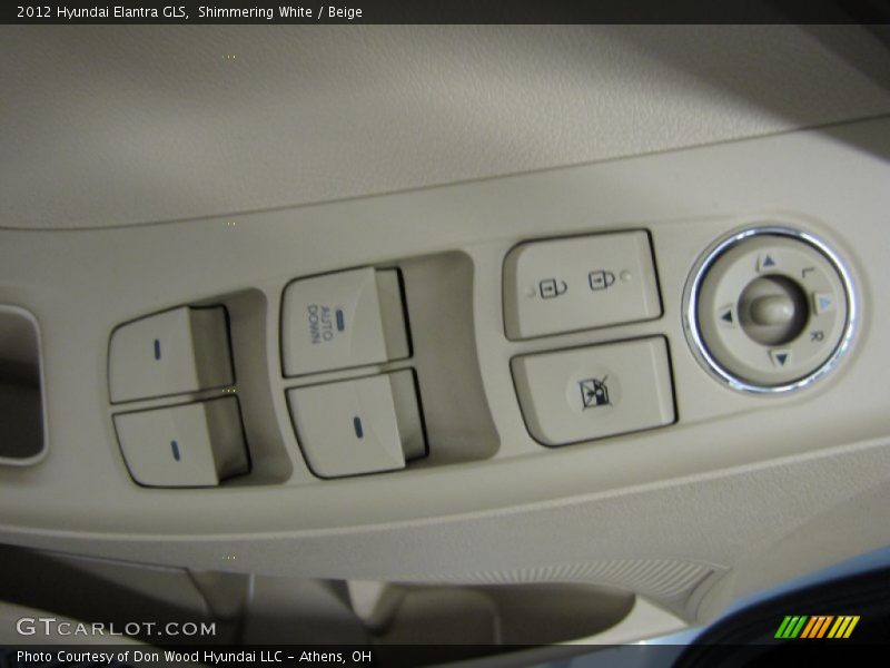 Shimmering White / Beige 2012 Hyundai Elantra GLS