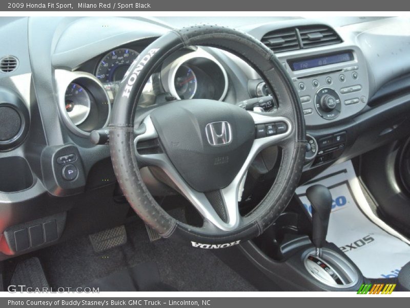 Milano Red / Sport Black 2009 Honda Fit Sport