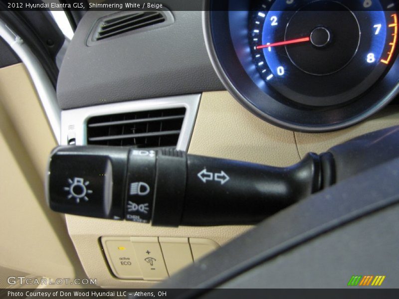 Shimmering White / Beige 2012 Hyundai Elantra GLS