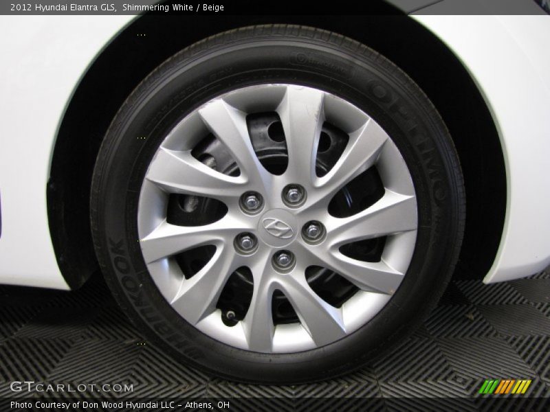 Shimmering White / Beige 2012 Hyundai Elantra GLS