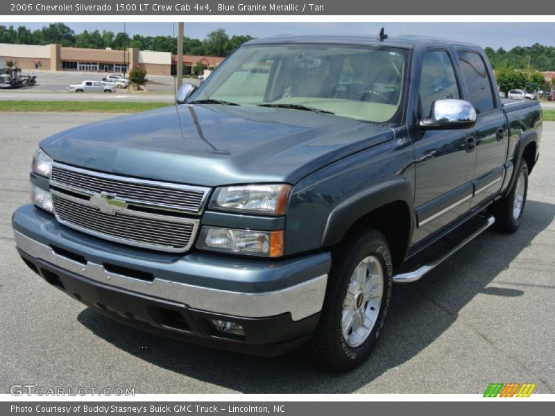 Blue Granite Metallic / Tan 2006 Chevrolet Silverado 1500 LT Crew Cab 4x4