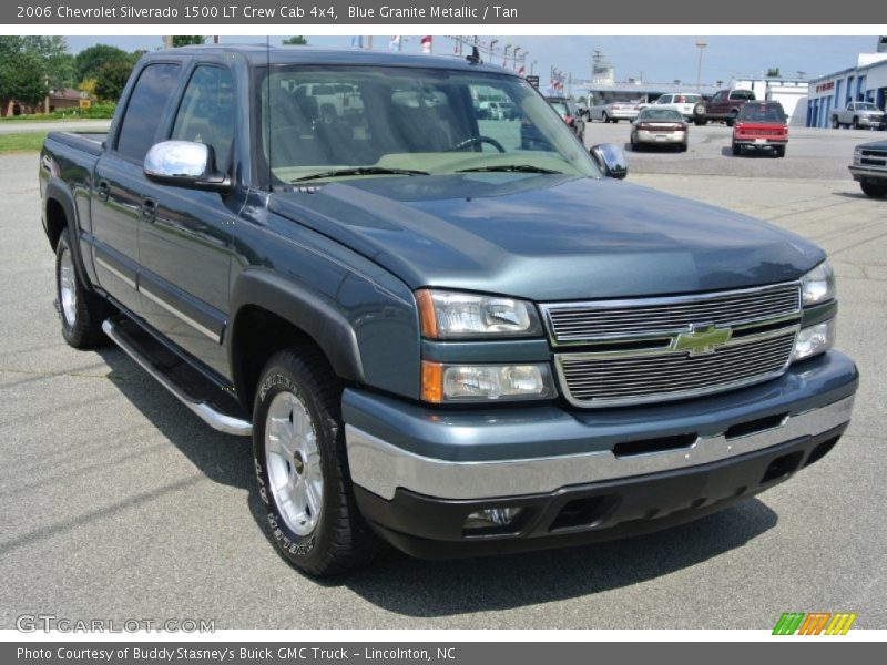 Blue Granite Metallic / Tan 2006 Chevrolet Silverado 1500 LT Crew Cab 4x4