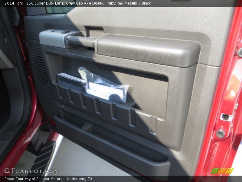 Ruby Red Metallic / Black 2014 Ford F350 Super Duty Lariat Crew Cab 4x4 Dually