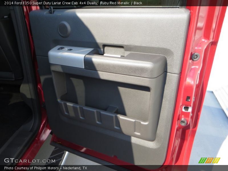 Ruby Red Metallic / Black 2014 Ford F350 Super Duty Lariat Crew Cab 4x4 Dually