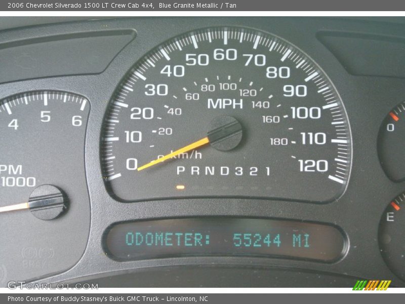 Blue Granite Metallic / Tan 2006 Chevrolet Silverado 1500 LT Crew Cab 4x4