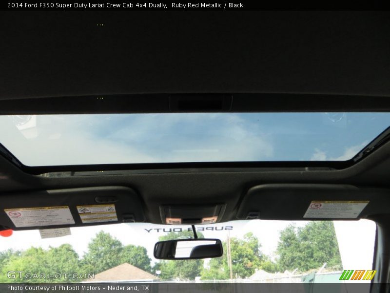 Ruby Red Metallic / Black 2014 Ford F350 Super Duty Lariat Crew Cab 4x4 Dually
