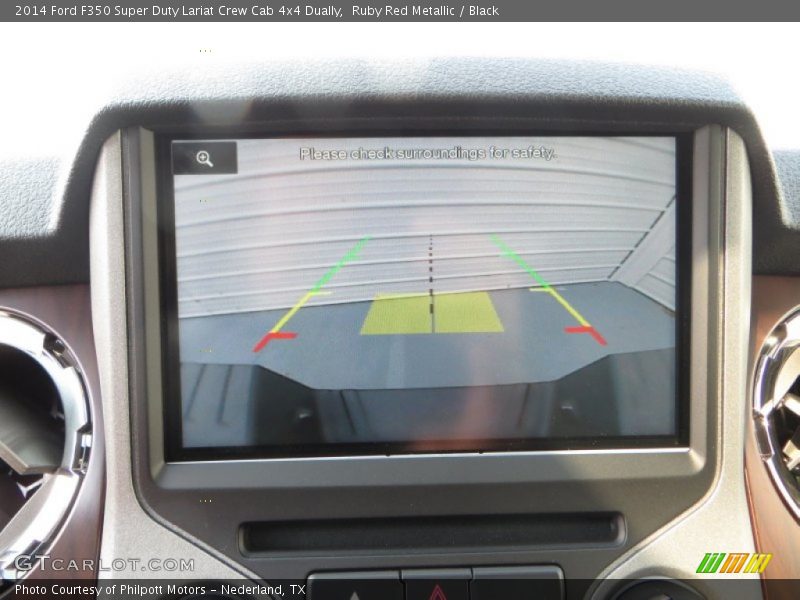 Ruby Red Metallic / Black 2014 Ford F350 Super Duty Lariat Crew Cab 4x4 Dually